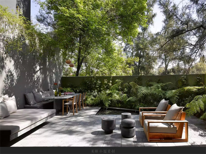 现代庭院-高颜值极简别墅庭院